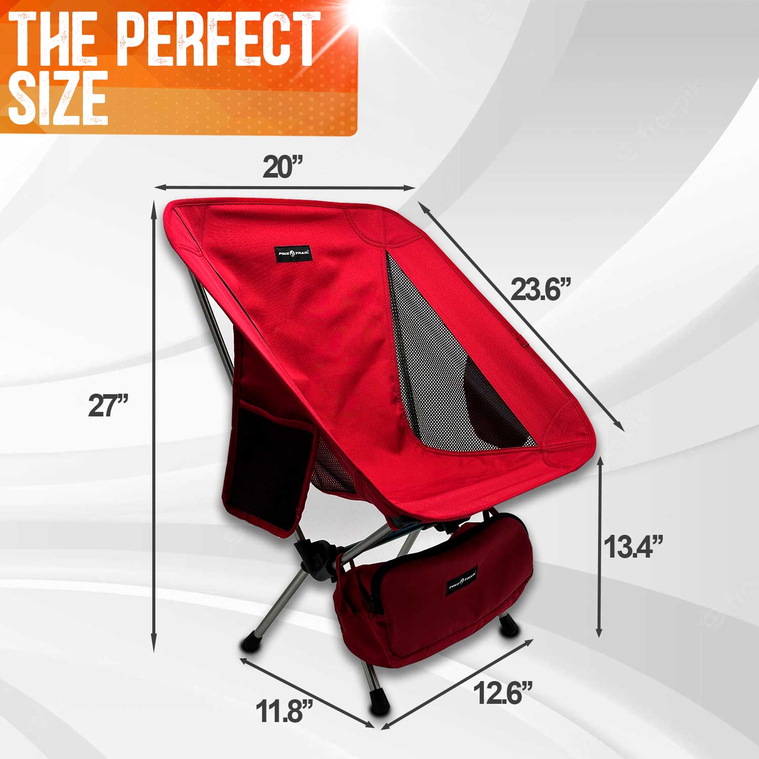 Pike Trail Ultralight Compact Outdoor Camping Tailgate Festival Beach Chair by Pike Trail