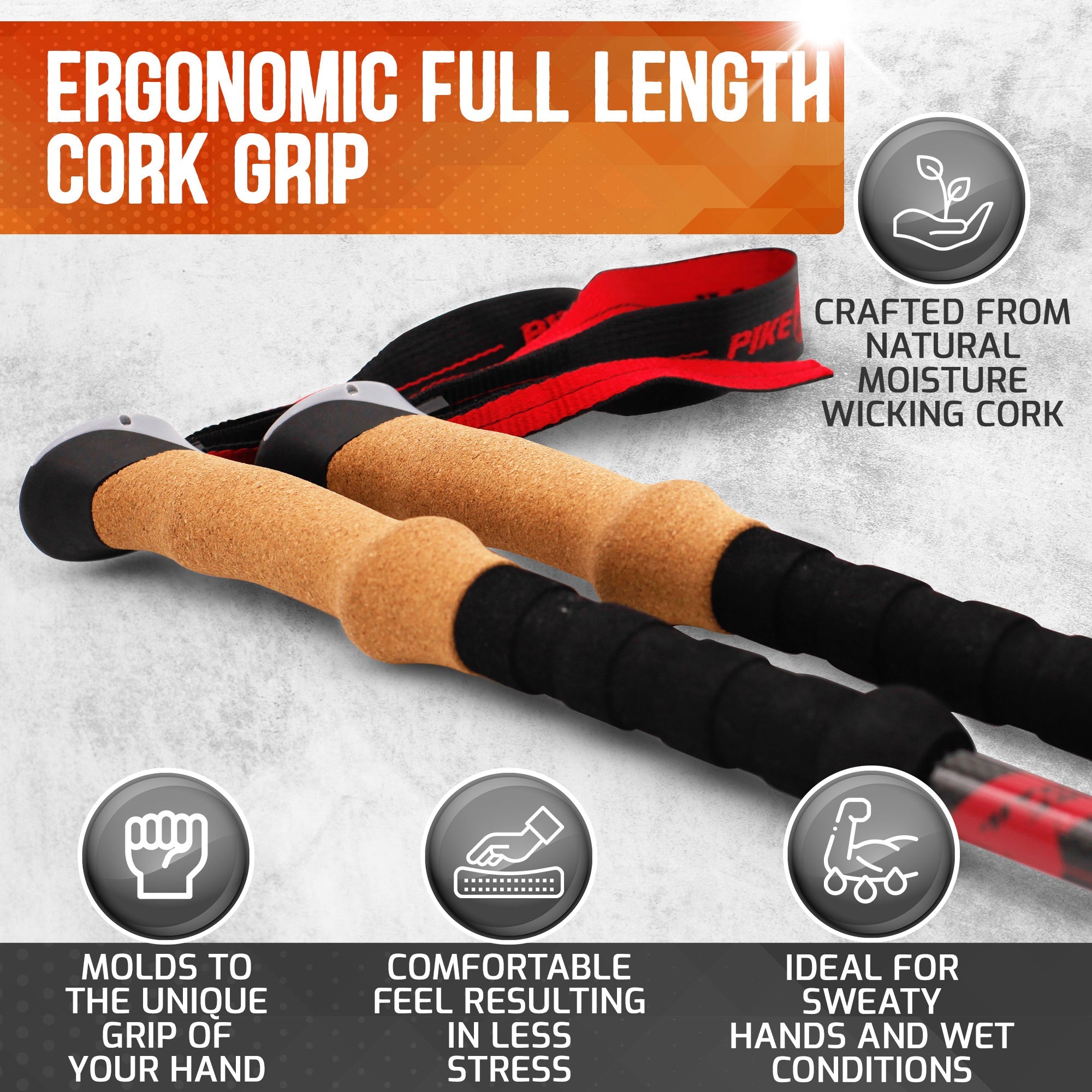 Pike Trail Carbon Fiber Trekking Poles by Pike Trail