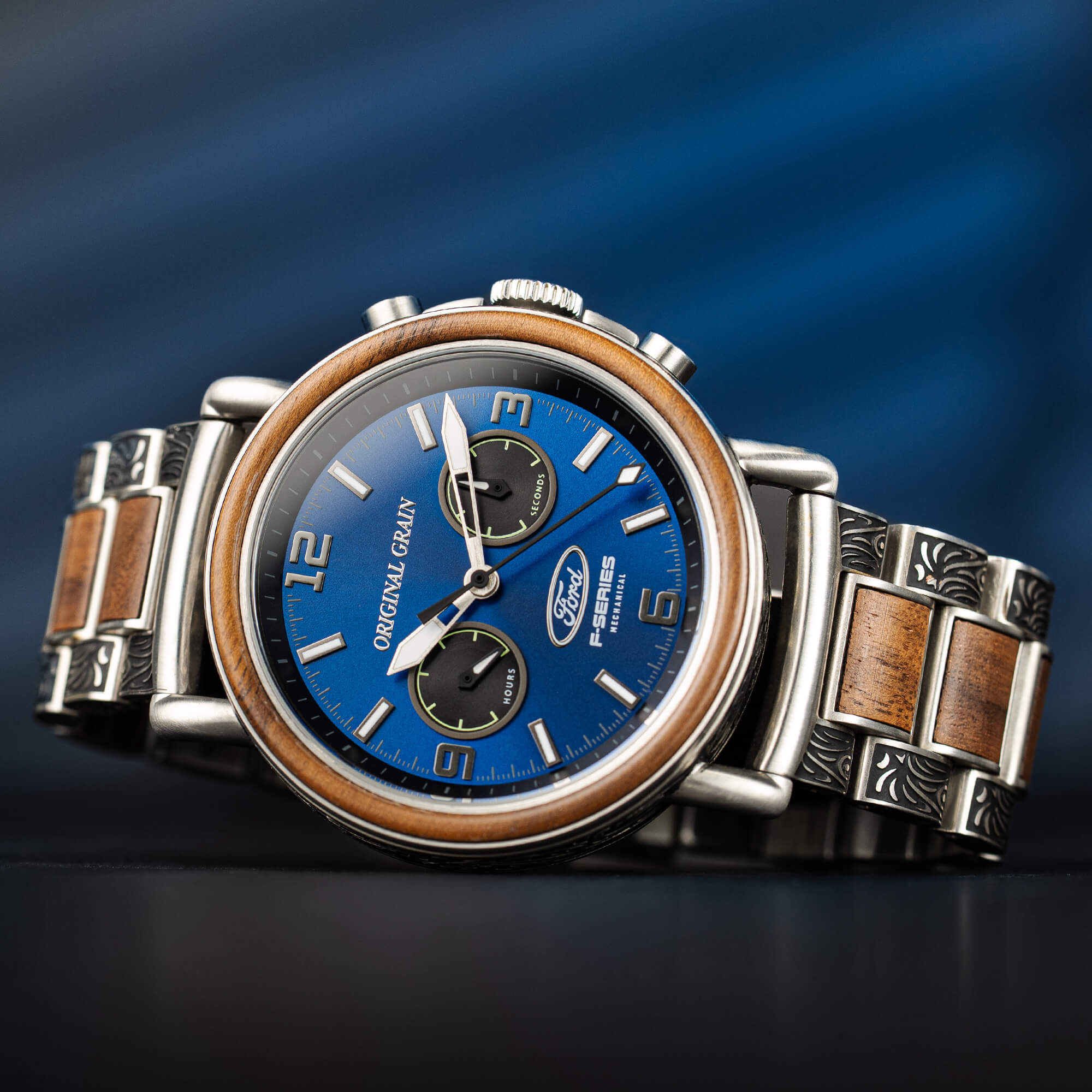 Original Grain Ford Western Mechanical Chrono 44mm — product view 4