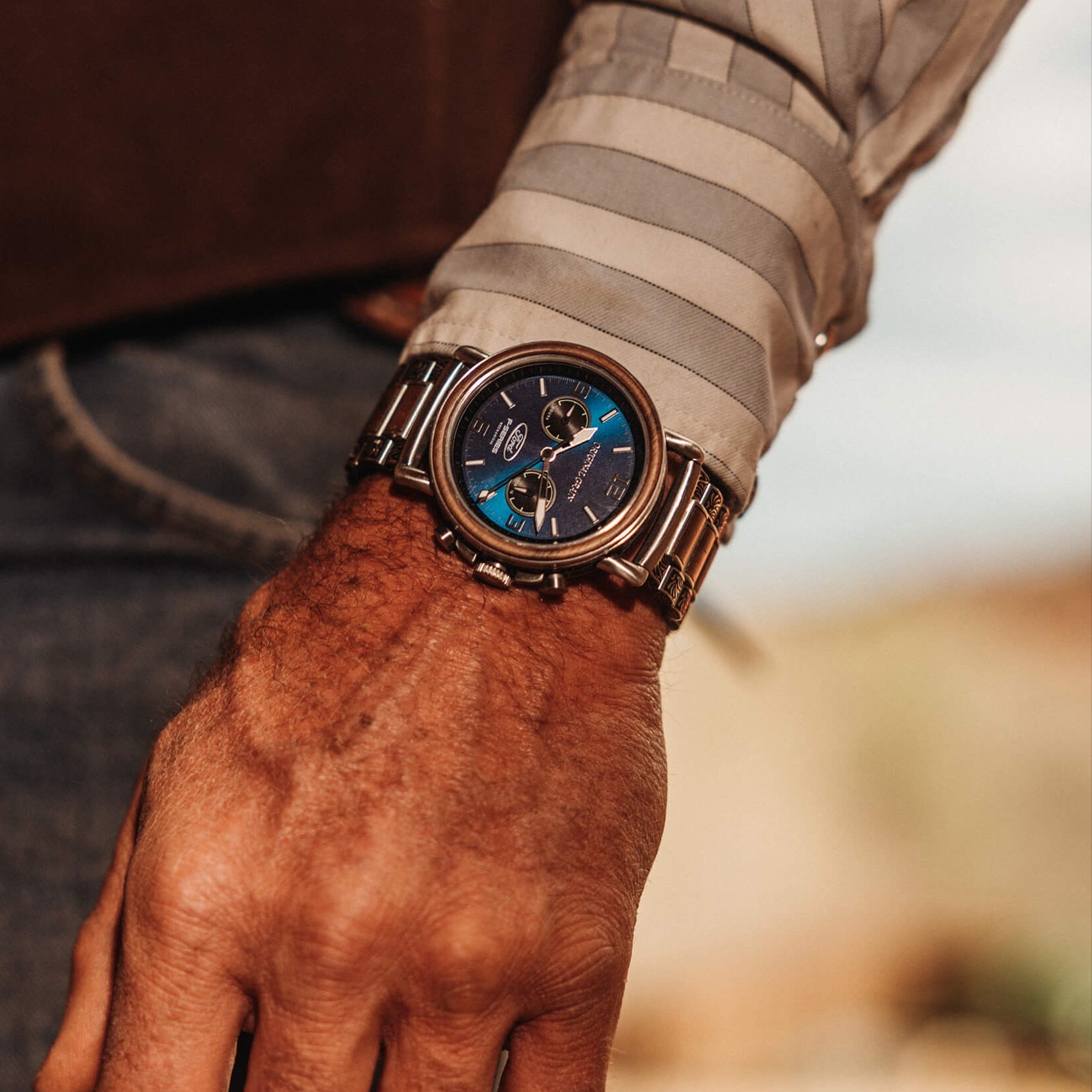 Original Grain Ford Western Mechanical Chrono 44mm — product view 5