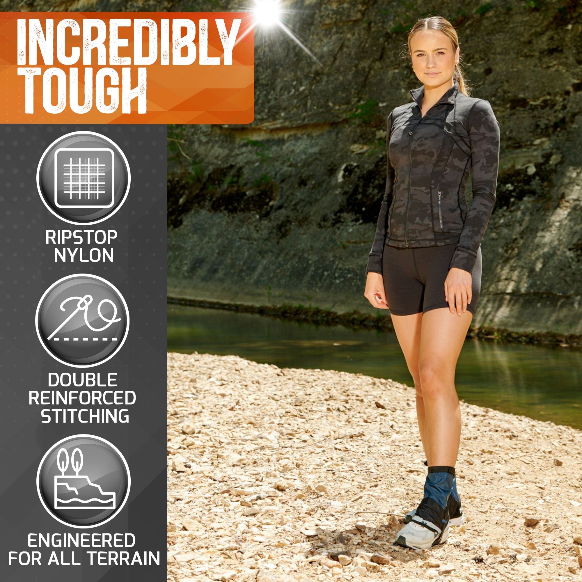 Pike Trail Mid Length Gaiters Small/Medium Adjustable Fit by Pike Trail