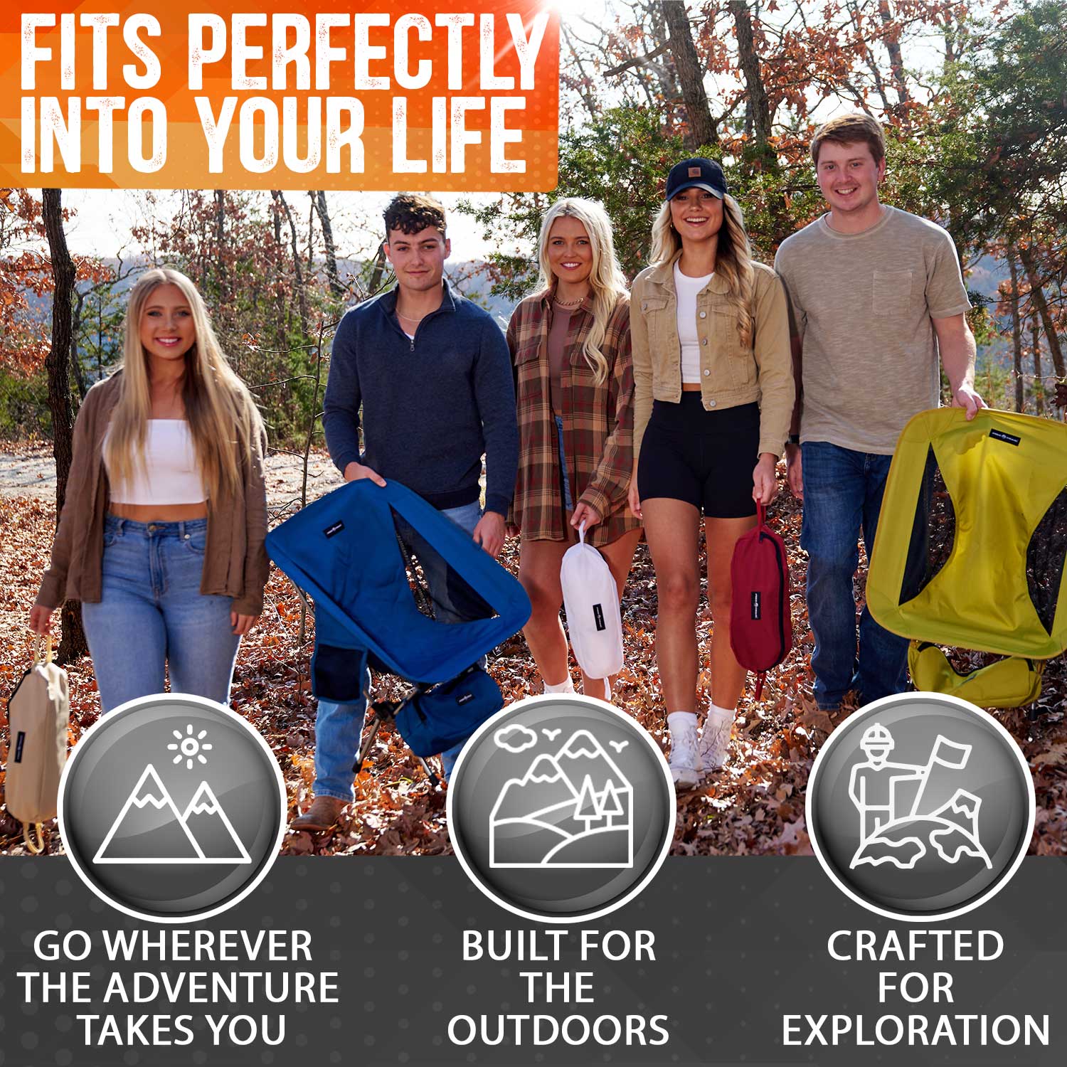 Pike Trail Ultralight Compact Outdoor Camping Tailgate Festival Beach Chair by Pike Trail