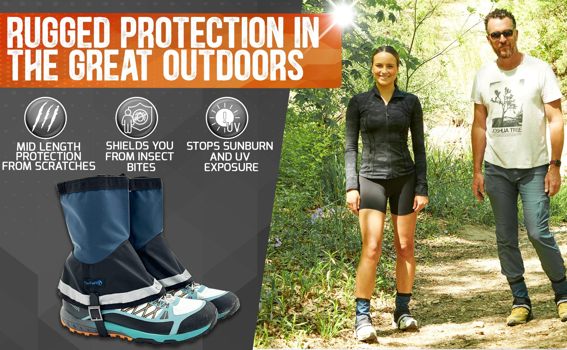 Pike Trail Mid Length Gaiters Small/Medium Adjustable Fit by Pike Trail