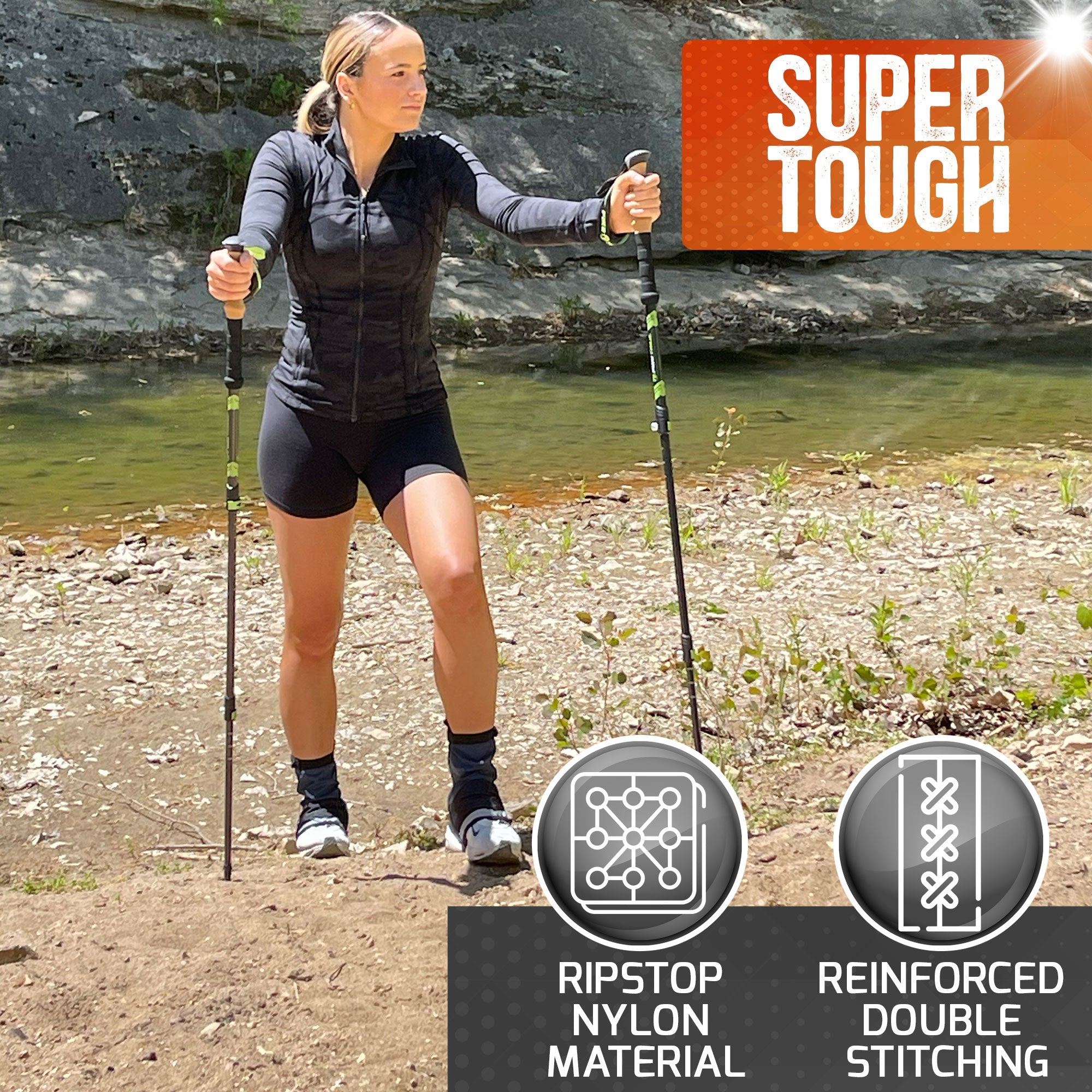 Pike Trail Mid Length Gaiters Small/Medium Adjustable Fit by Pike Trail