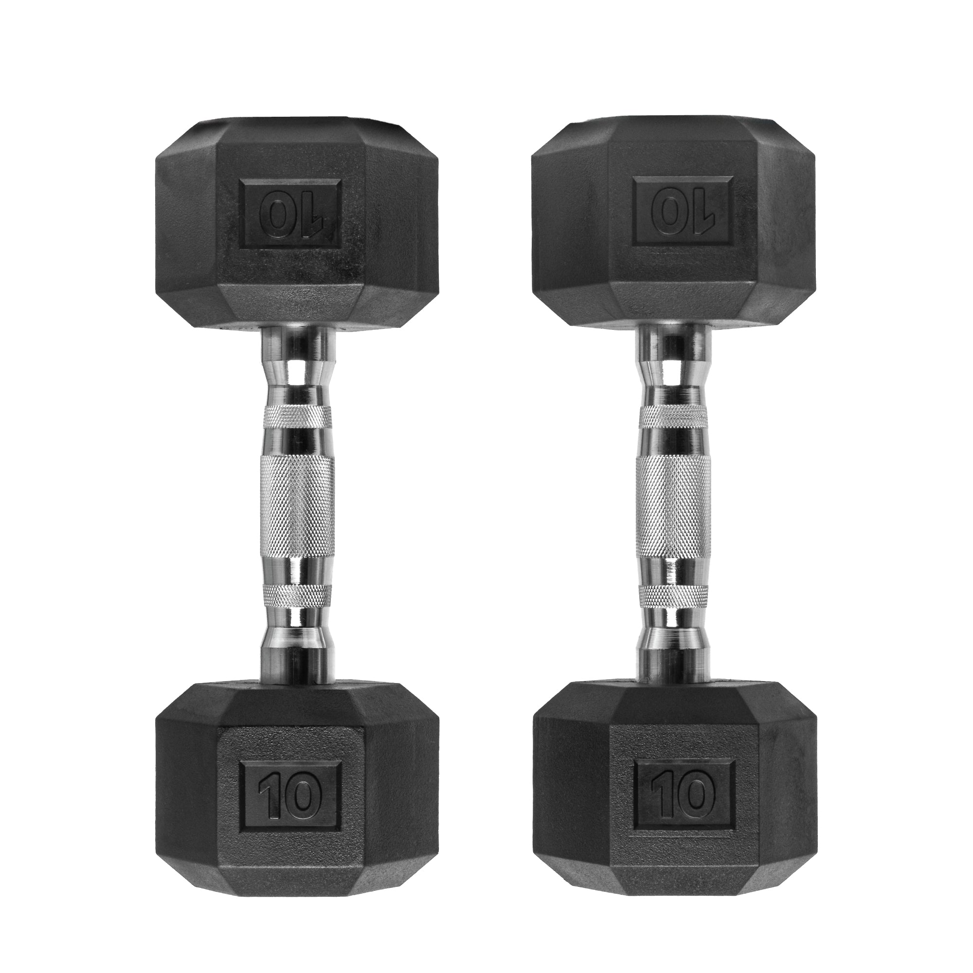 Barbell Standard Rubber Hex Dumbbells - view 4