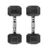 Barbell Standard Rubber Hex Dumbbells - view 4