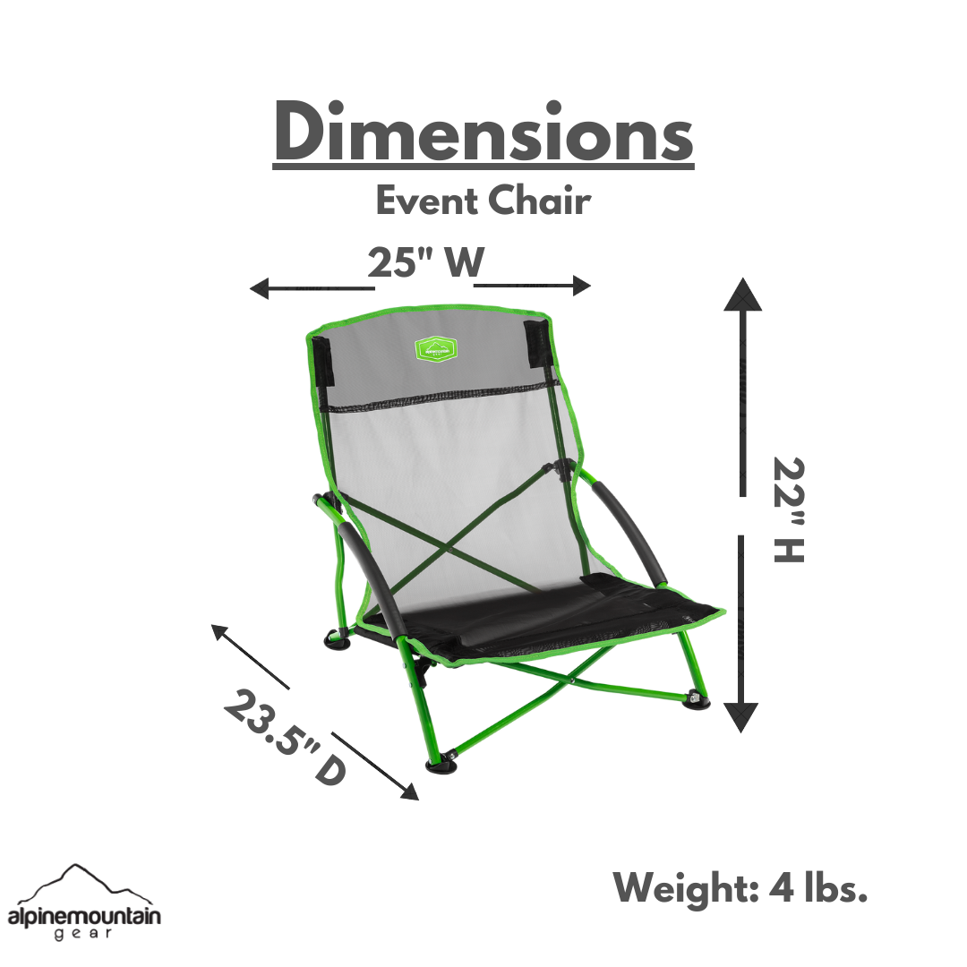 Alpine Mountain Gear Event Chair - Green