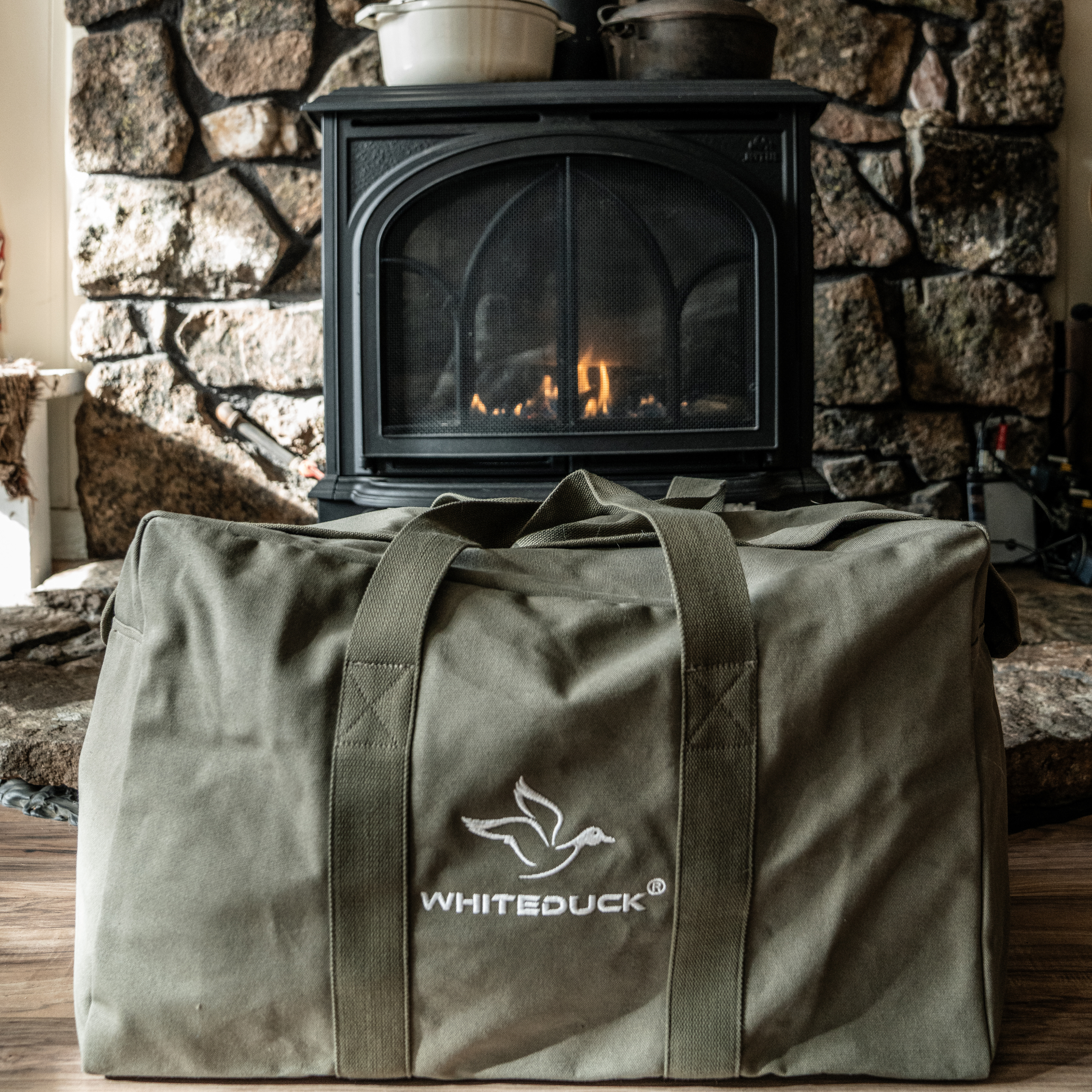 White Duck Hoplite Canvas Parachute Bag