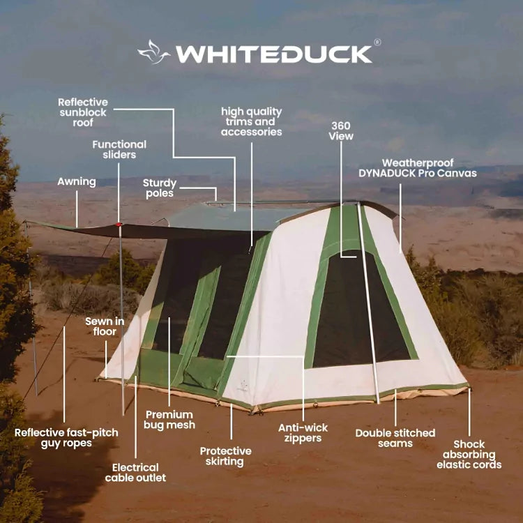 White Duck 10'x10' Prota Canvas Tent