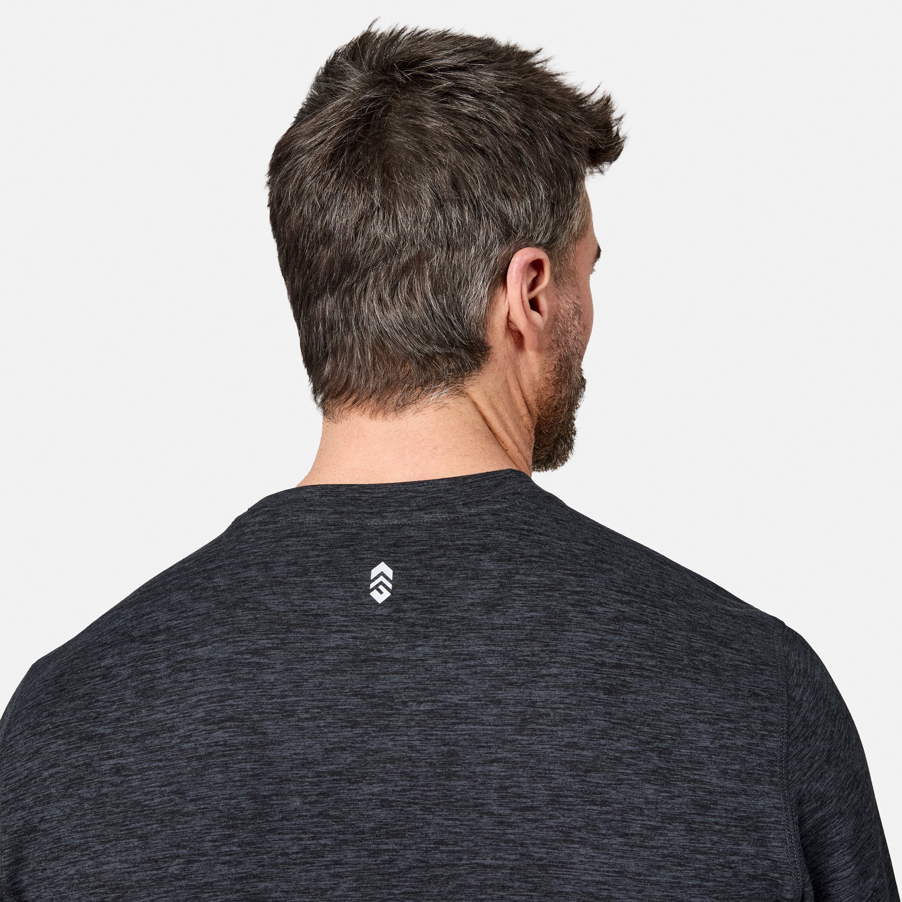 Free Country Men's FreeCycle® Sueded Spacedye Long Sleeve Crew Neck