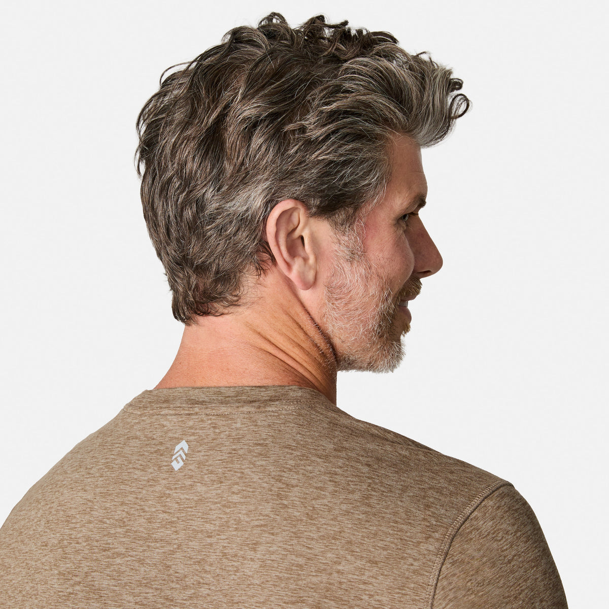 Free Country Men's FreeCycle® Sueded Spacedye Long Sleeve Crew Neck