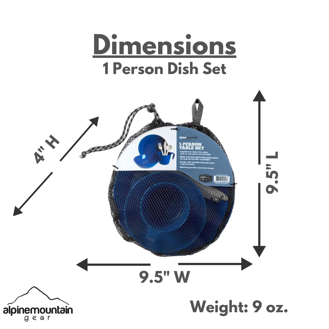 Alpine Mountain Gear 1 Person Table Set