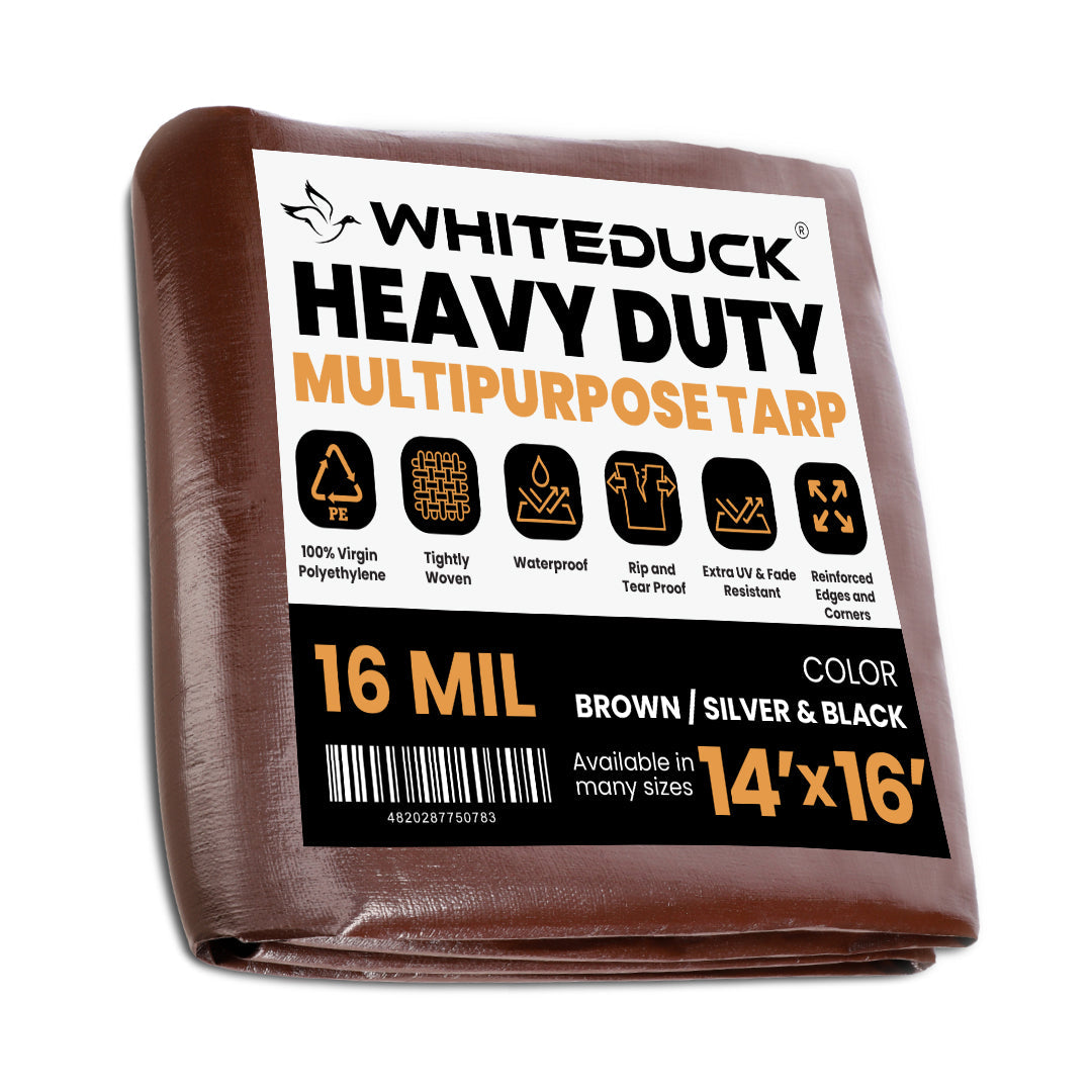 White Duck 14’ x 16’ Super Heavy Duty Poly Tarp