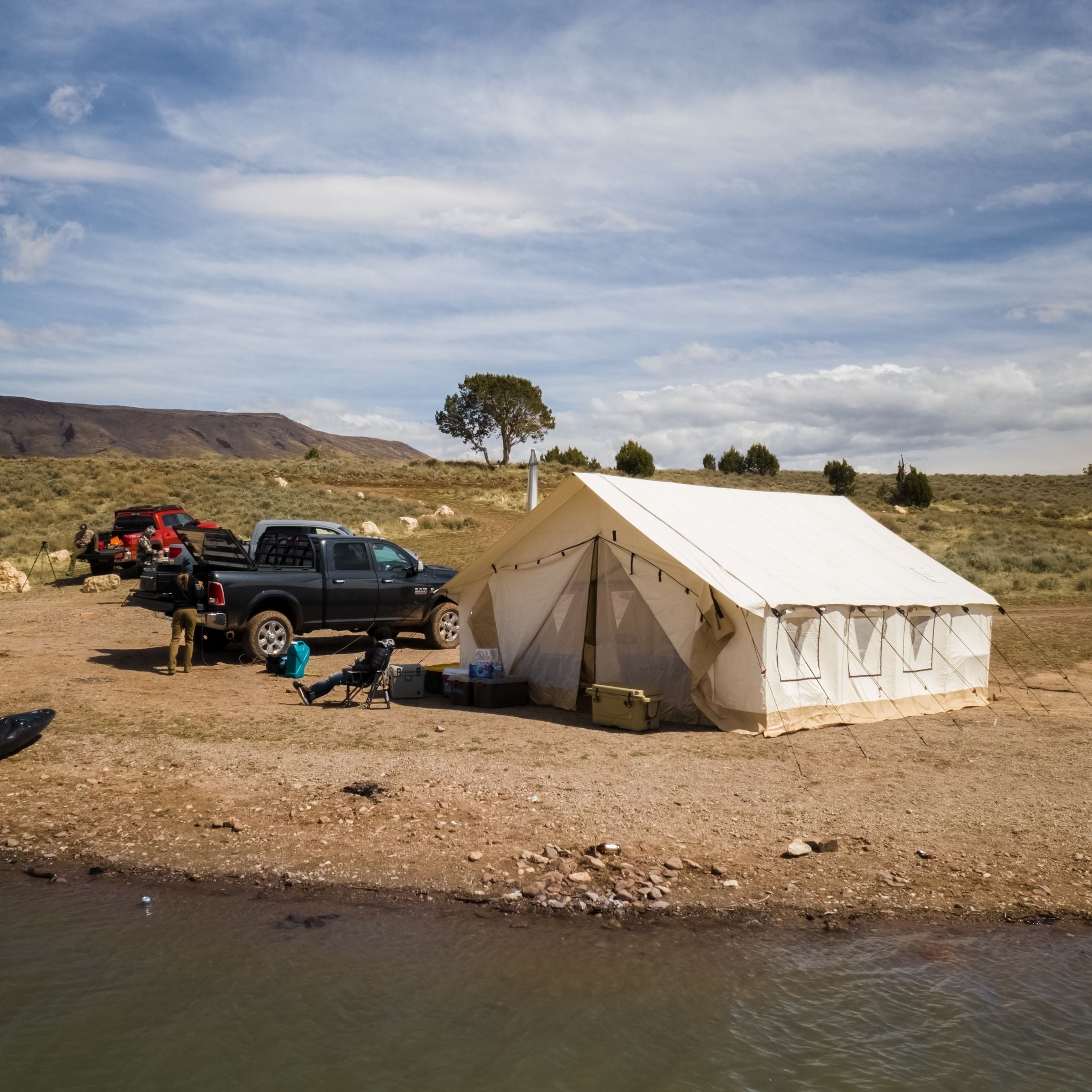 White Duck 14'x16' Alpha Wall Tent