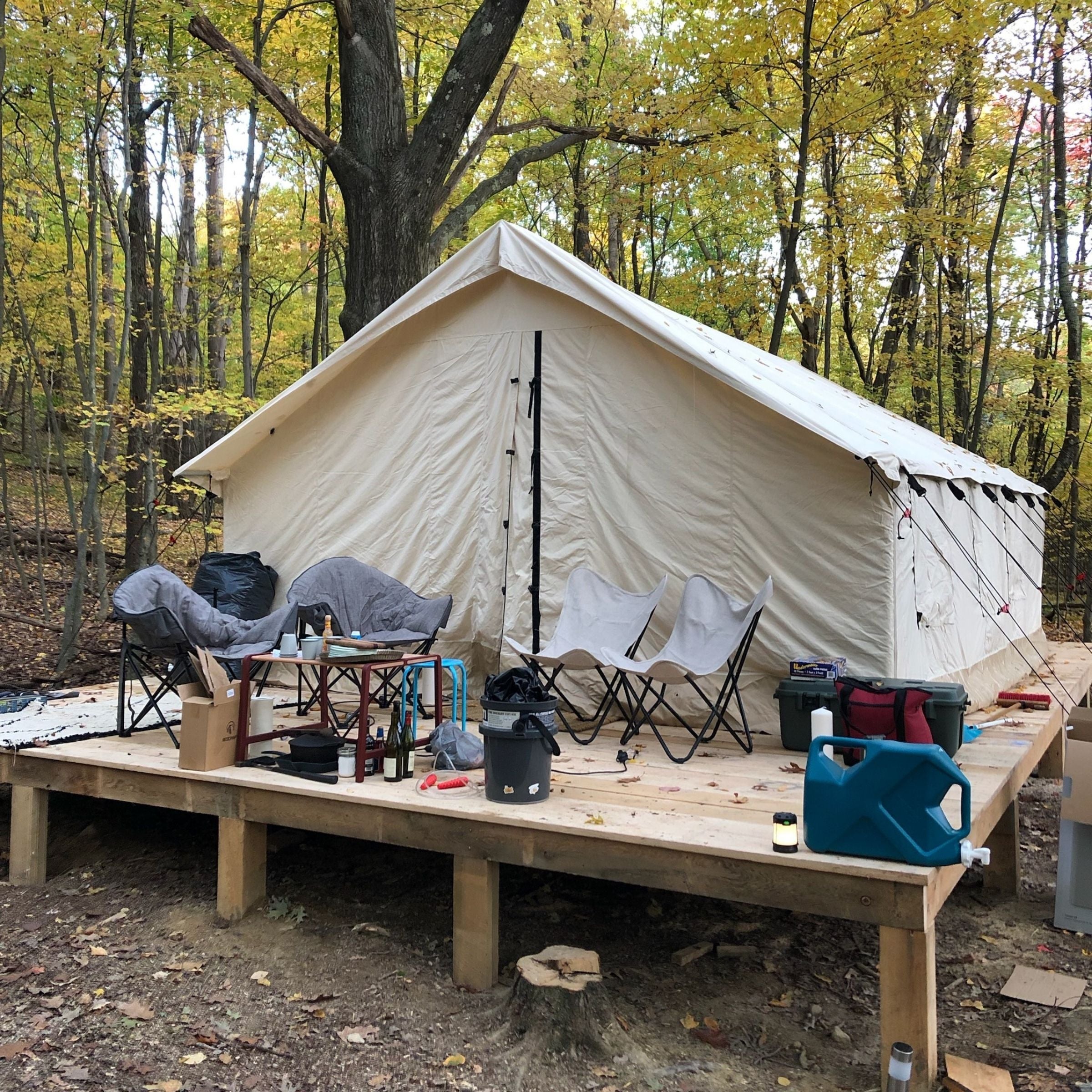 White Duck 16'x20' Alpha Wall Tent