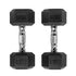 Barbell Standard Rubber Hex Dumbbells - view 5