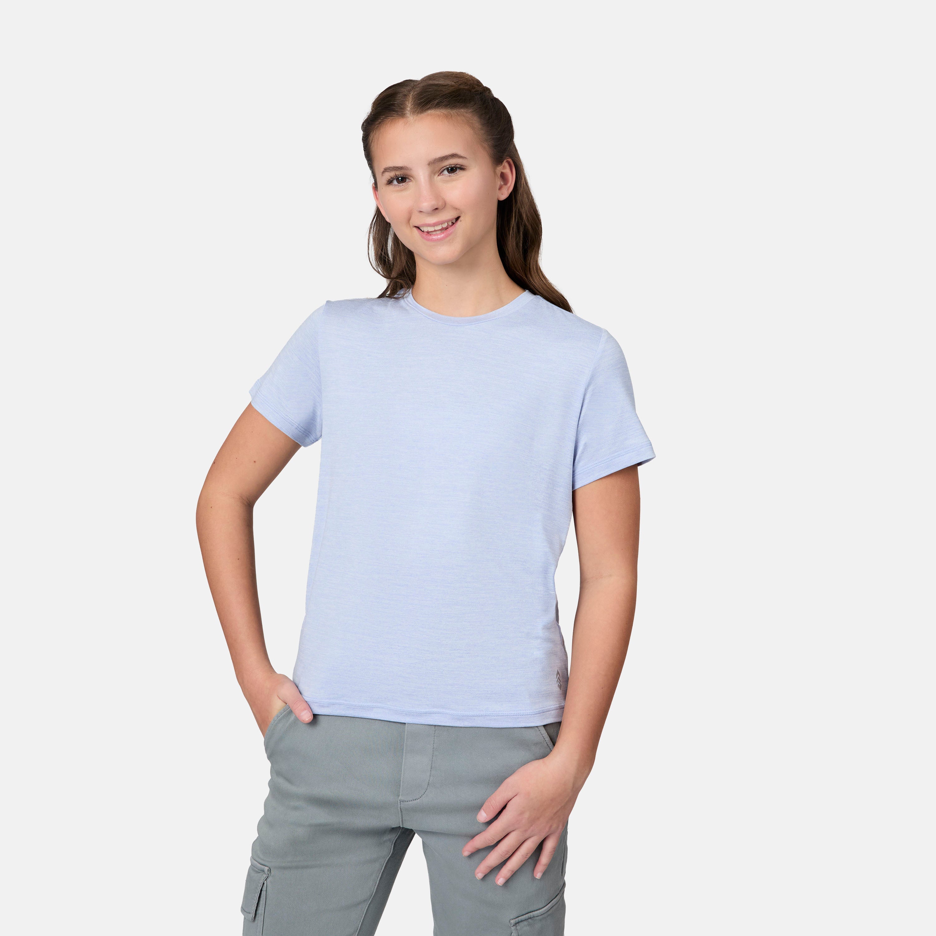 Free Country Girls' Microtech® Crew Neck Shirt