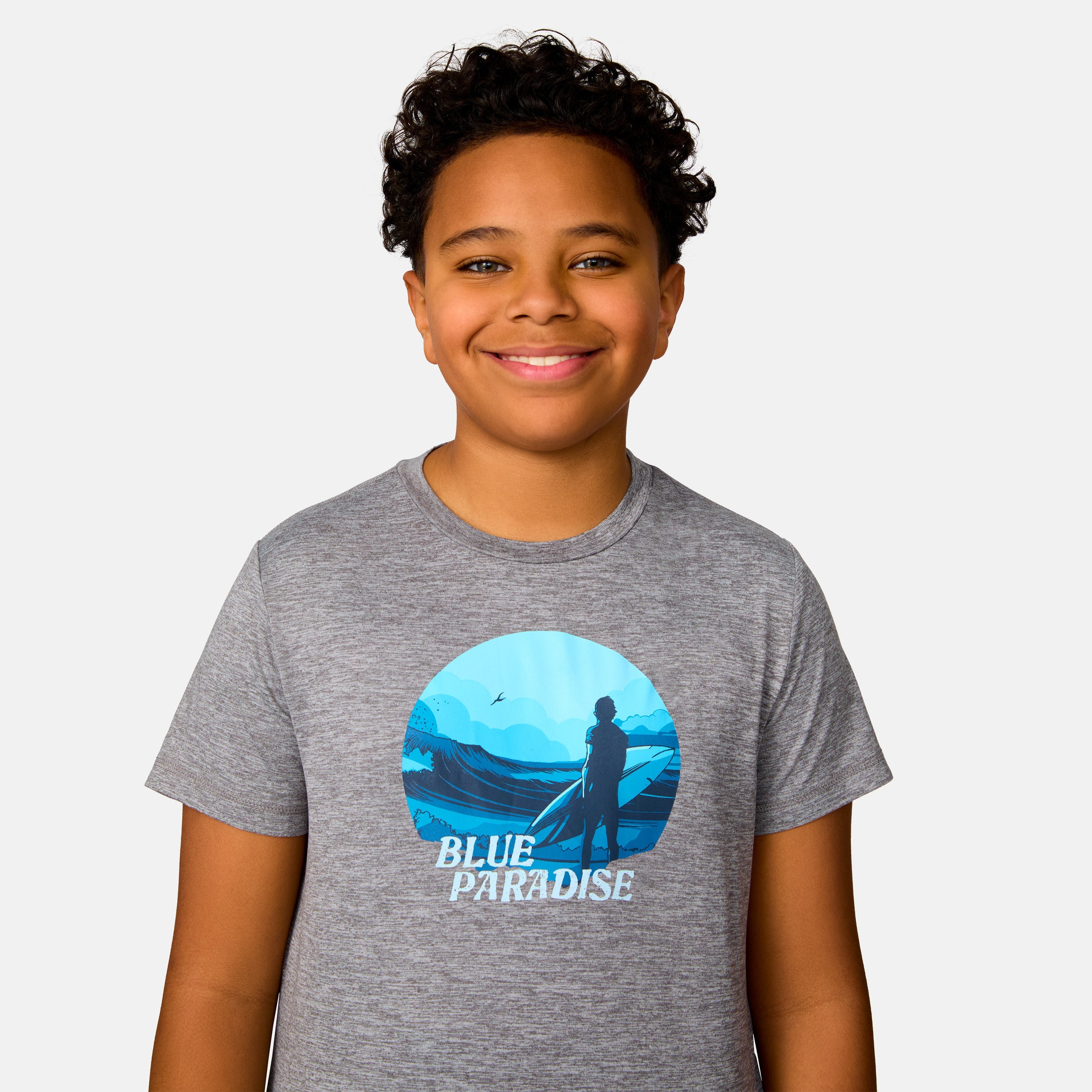 Free Country Boys' Microtech® Graphic Crew Neck Shirt