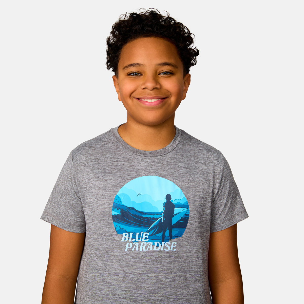 Free Country Boys' Microtech® Graphic Crew Neck Shirt