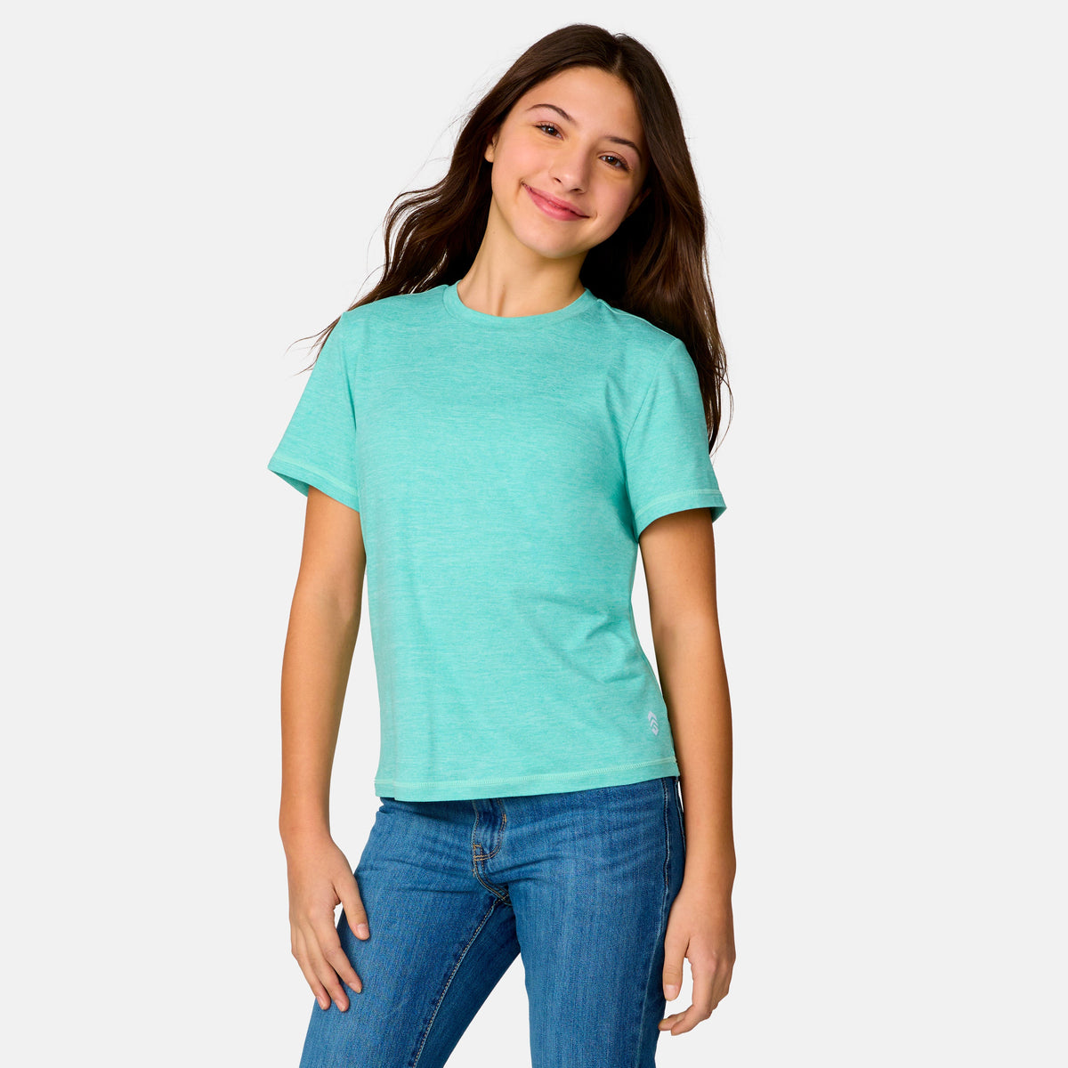 Free Country Girls' Microtech® Crew Neck Shirt