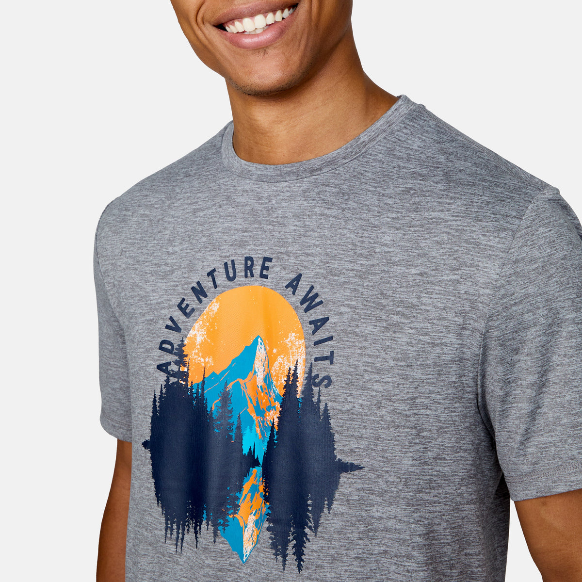 Free Country Men's Super Soft Short Sleeve Crew Tee - 2 Pack
