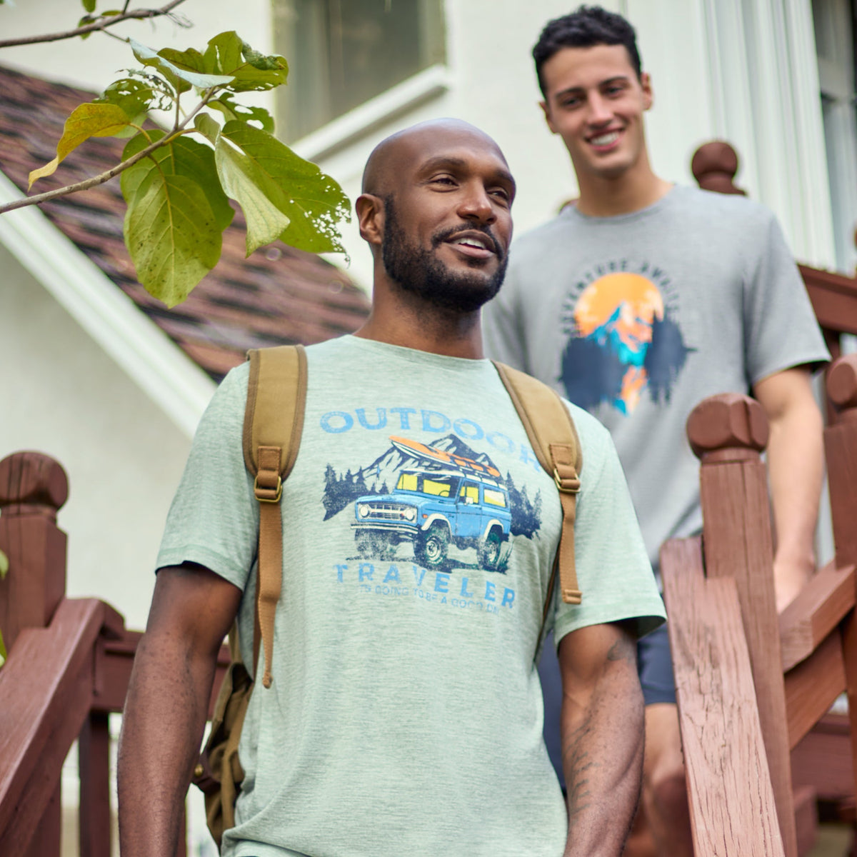 Free Country Men's Super Soft Short Sleeve Crew Tee - 2 Pack