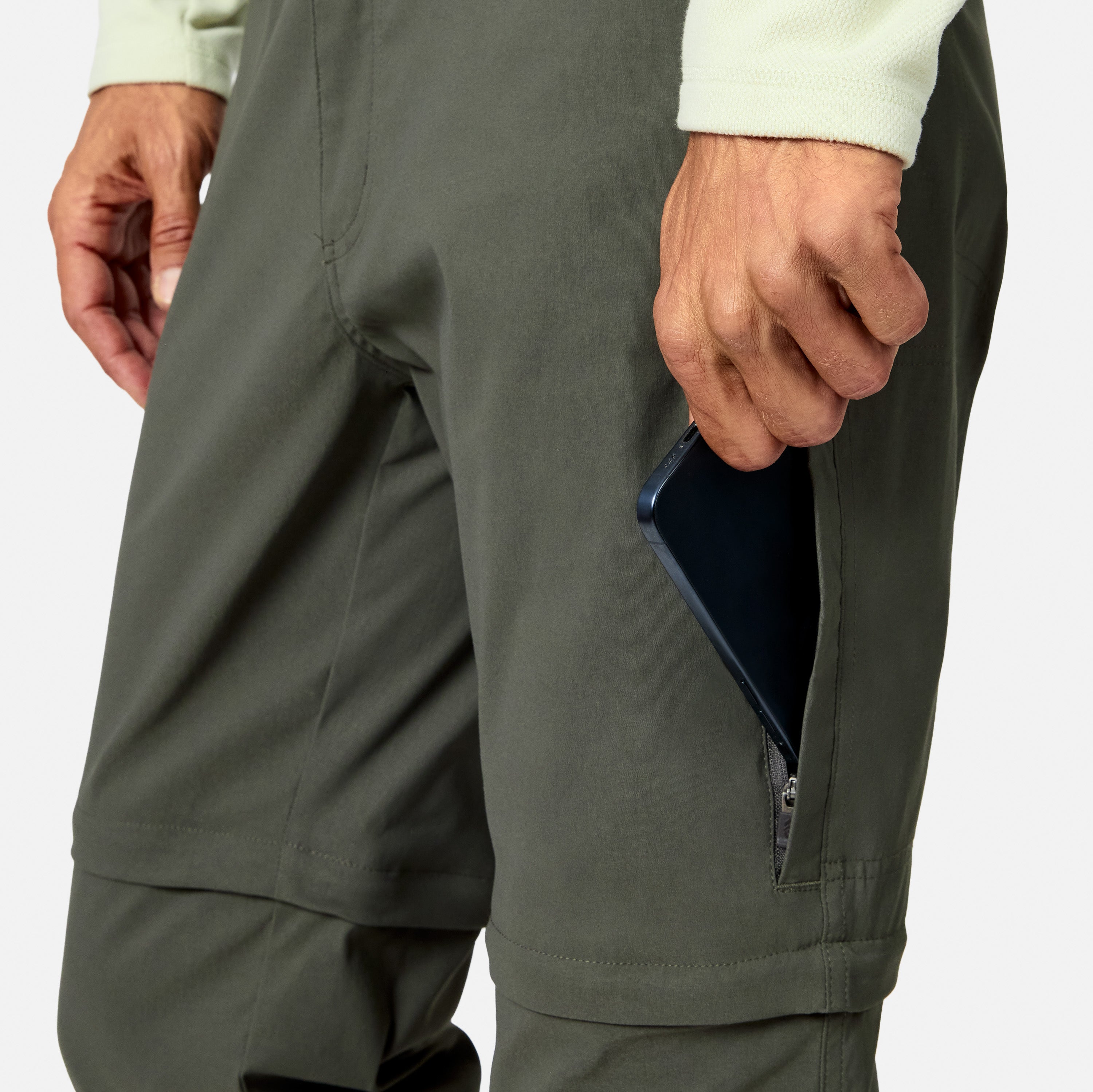 Free Country Men's Nylon Stretch Convertible Pant