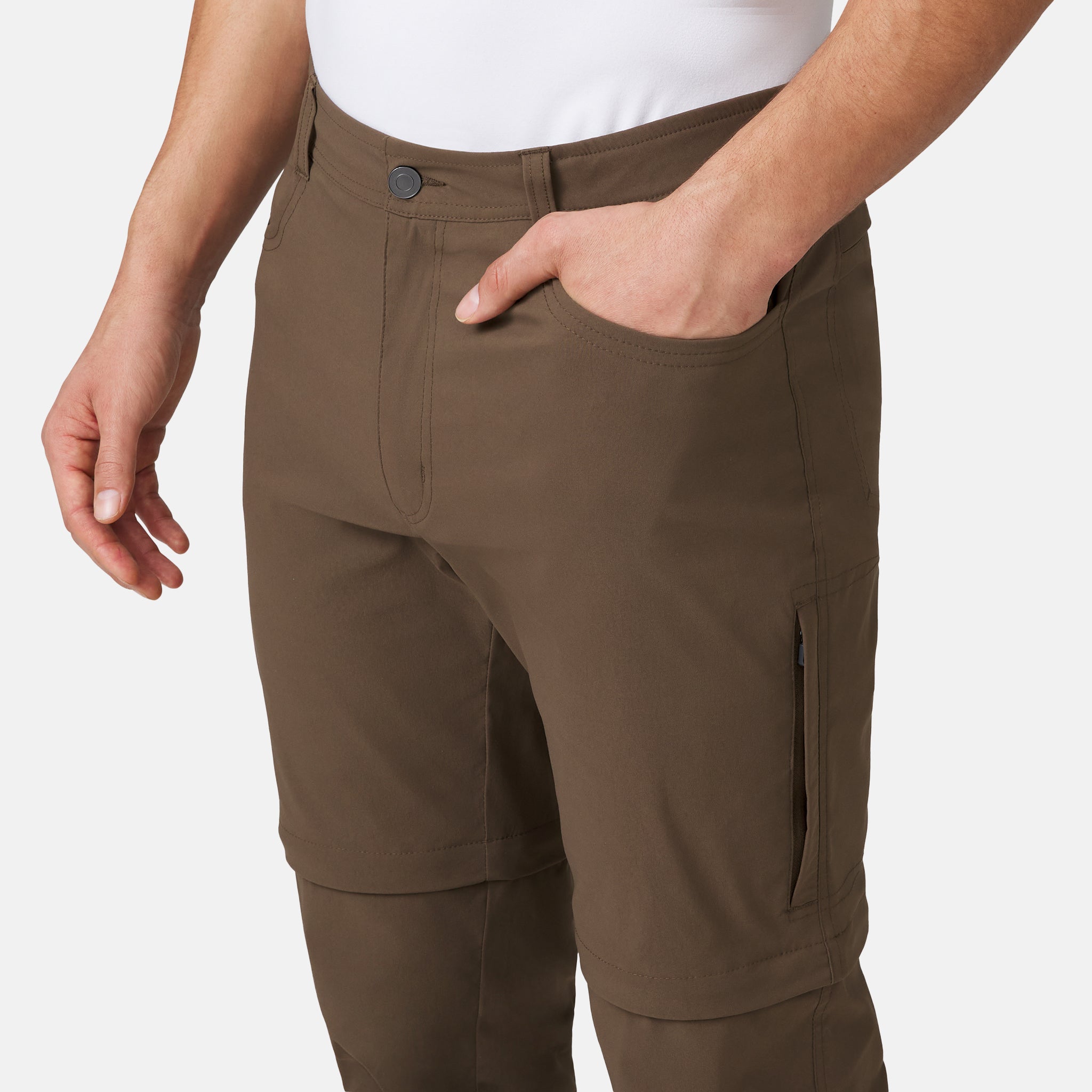 Free Country Men's Nylon Stretch Convertible Pant