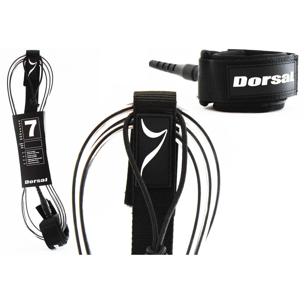 DORSAL Surf Leash for Surfboard Longboard SUP Leg Rope — Clear / Polyurethane - view 3