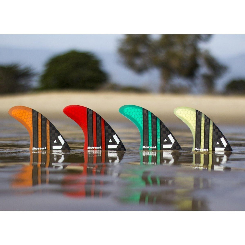 DORSAL Carbon FCS Quad Fins — Black / Medium / Carbon Honeycomb - view 3