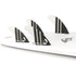DORSAL Carbon FCS Quad Fins — Medium / Carbon Honeycomb / White - view 2