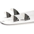 DORSAL Carbon FCS Quad Fins — Medium / Carbon Honeycomb / White - view 3