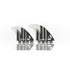 DORSAL Carbon FCS Quad Fins — Medium / Carbon Honeycomb / White - view 4