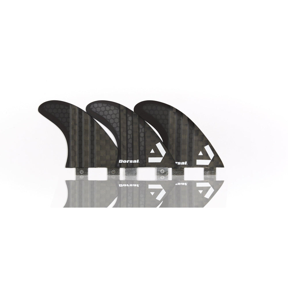 DORSAL Carbon FCS Thruster Fins — Black / Medium / Carbon Honeycomb - view 4