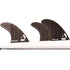 DORSAL Carbon FCS Thruster Fins — Black / Medium / Carbon Honeycomb