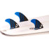 DORSAL Carbon FCS Thruster Fins — Medium / Carbon Honeycomb / Blue - view 3