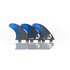 DORSAL Carbon FCS Thruster Fins — Medium / Carbon Honeycomb / Blue - view 4