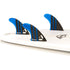 DORSAL Carbon FCS Thruster Fins — Medium / Carbon Honeycomb / Blue - view 2