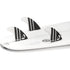 DORSAL Carbon FCS Thruster Fins — Medium / Carbon Honeycomb / White - view 2