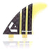 DORSAL Carbon FCS Thruster Fins — Medium / Carbon Honeycomb / Yellow - view 5