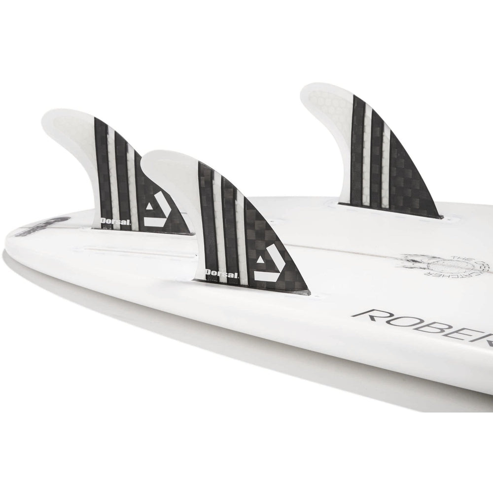 DORSAL Carbon Futures Thruster Fins — Medium / White / Carbon Honeycomb - view 2