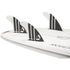 DORSAL Carbon Futures Thruster Fins — Medium / White / Carbon Honeycomb - view 2