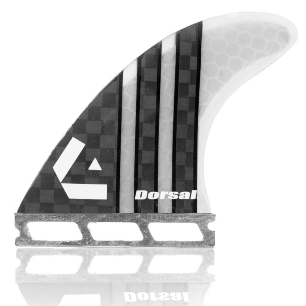 DORSAL Carbon Futures Thruster Fins — Medium / White / Carbon Honeycomb - view 3