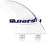 DORSAL Twin Fins — Clear / Medium / Polycarbonate