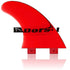 DORSAL Twin Fins — Red / Medium / Polycarbonate