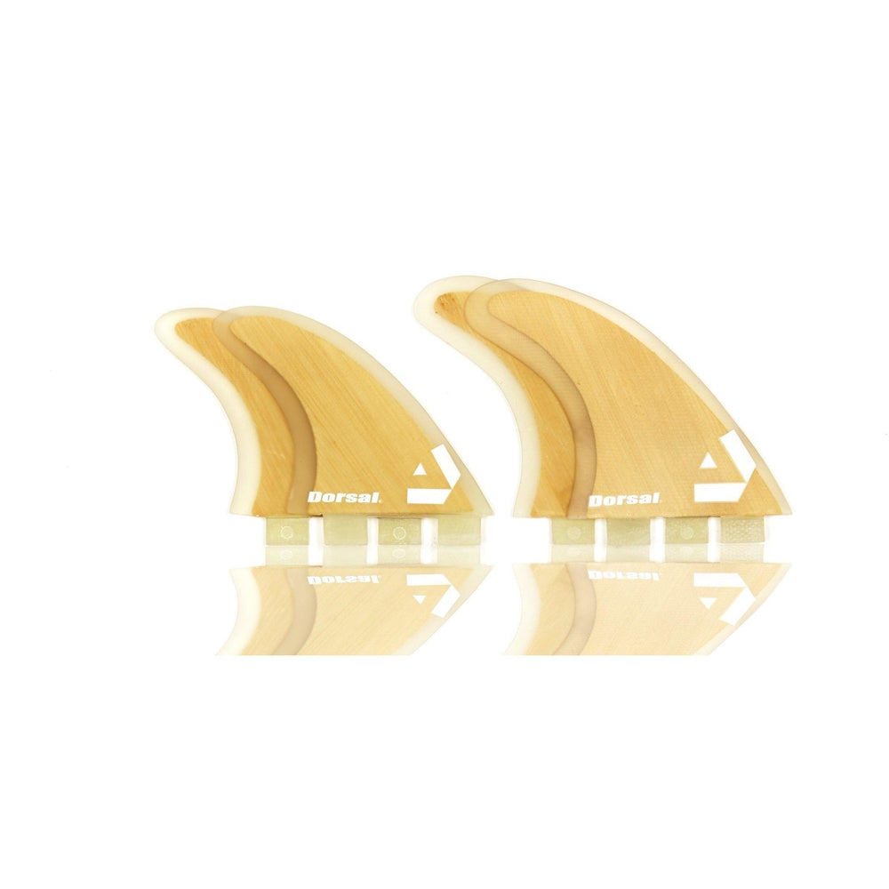 DORSAL Bamboo Quad FCS Fins — Medium / Bamboo / Fiberglass with Bamboo Hexcore - view 4
