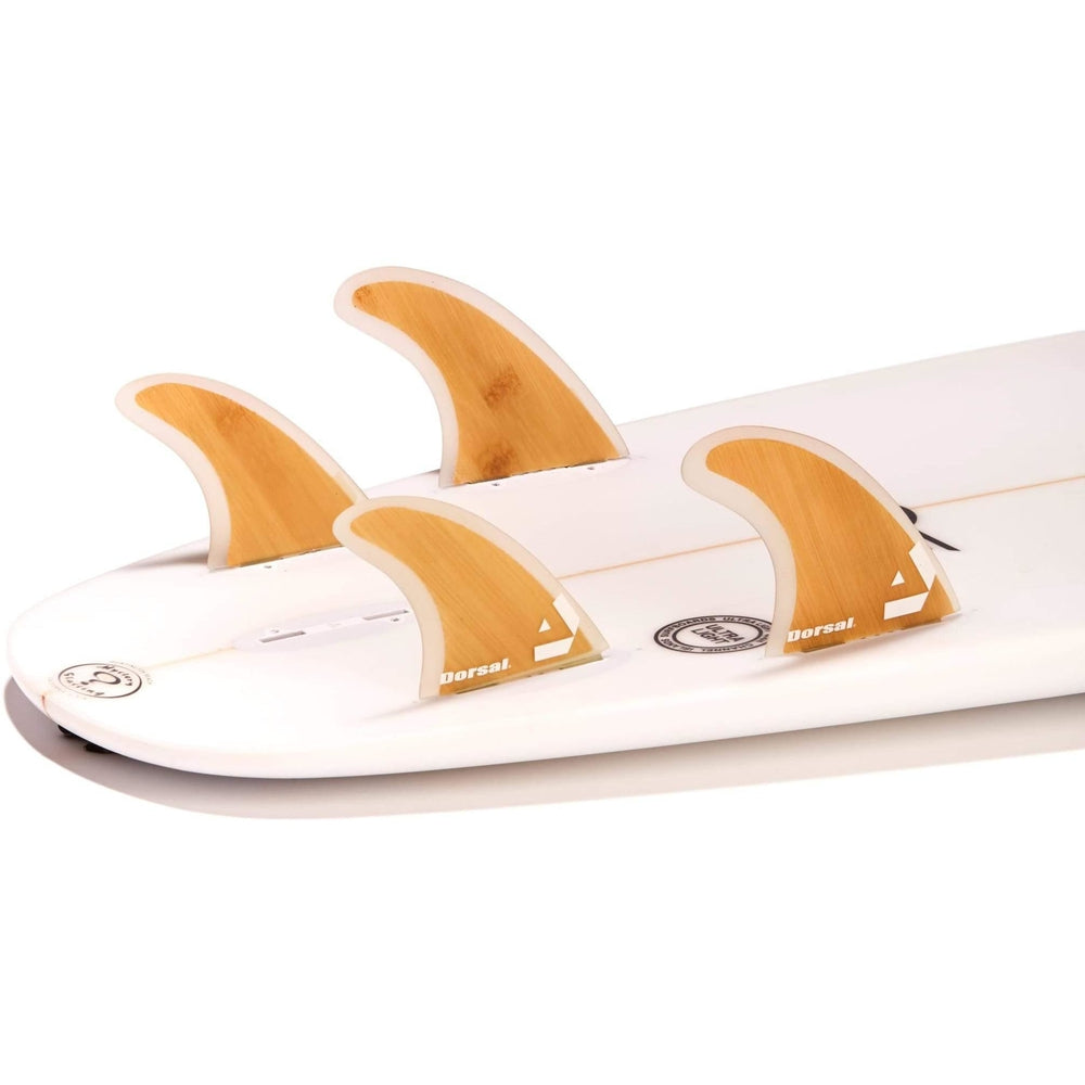 DORSAL Bamboo Quad FCS Fins — Medium / Bamboo / Fiberglass with Bamboo Hexcore - view 3