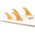 DORSAL Bamboo Quad FCS Fins — Medium / Bamboo / Fiberglass with Bamboo Hexcore - view 2
