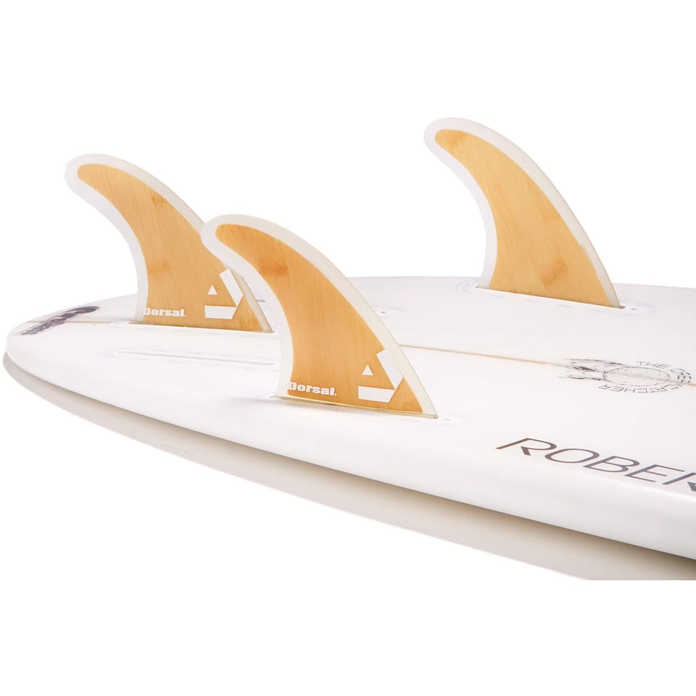 DORSAL Bamboo Thruster Futures Fins — Medium / Bamboo / Fiberglass with Bamboo Hexcore - view 2