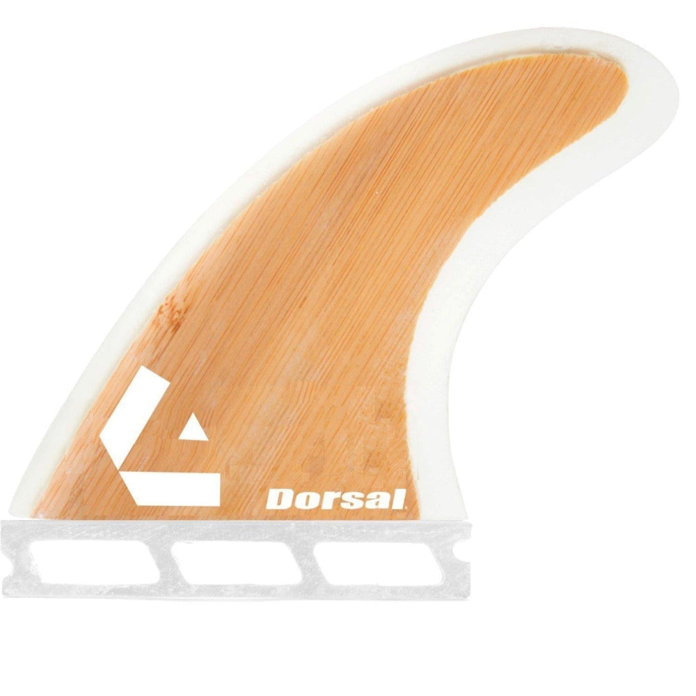 DORSAL Bamboo Thruster Futures Fins — Medium / Bamboo / Fiberglass with Bamboo Hexcore - view 4